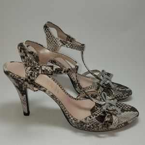 Vera Pelle Graziana snake skin heels Women's 11